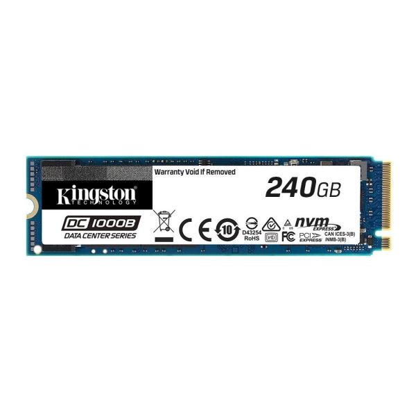 Dysk SSD Kingston DC1000B 240GB M.2 NVMe PCIe Gen3 x4 2280 (2200/290 MB/s) 0740617303599  - Incom Group
