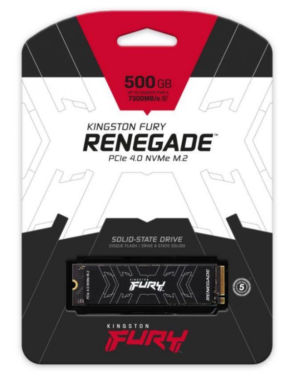 Dysk SSD Kingston FURY Renegade 500GB M.2 NVMe PCIe Gen 4.0 x4 (7300/3900 MB/s) 2280  - Incom Group
 0740617324525