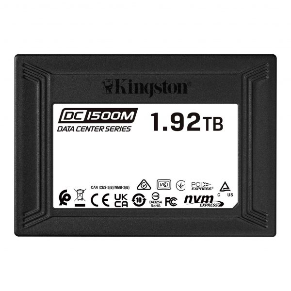  - Incom Group
 Dysk SSD Kingston DC1500M 1,92 TB U.2 2,5" NVMe PCIe Gen3 x4 (3300/2700MB/s) 