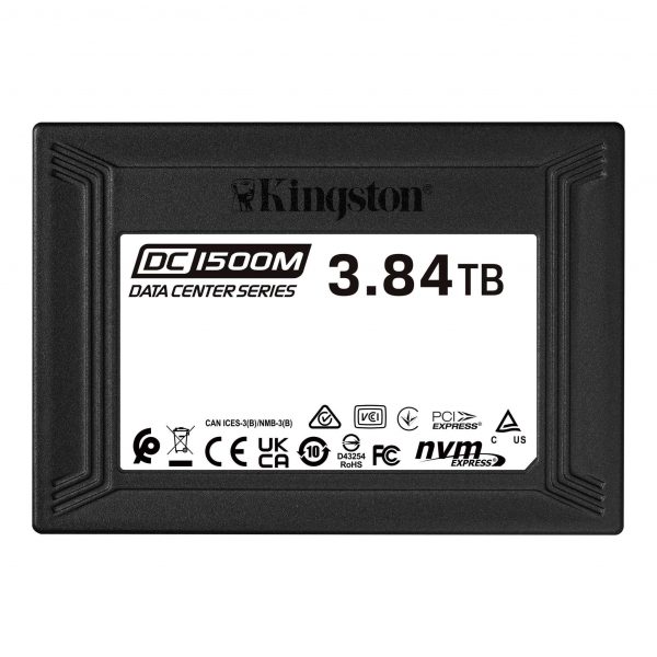 Dysk SSD Kingston DC1500M 3,84TB U.2 2,5" NVMe PCIe Gen3 x4 (3100/2700MB/s)   - Incom Group
