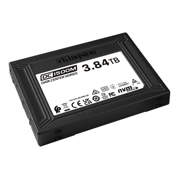  Dysk SSD Kingston DC1500M 3,84TB U.2 2,5" NVMe PCIe Gen3 x4 (3100/2700MB/s)  - Incom Group
