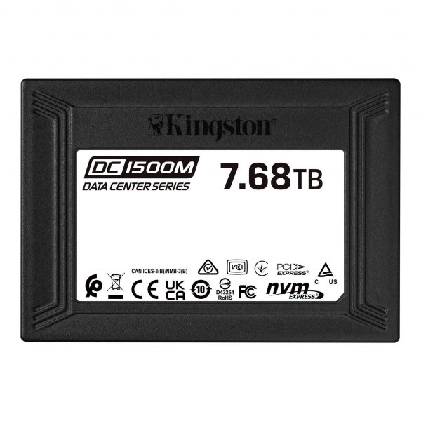 Dysk SSD Kingston DC1500M 7,68TB U.2 2,5" NVMe PCIe Gen3 x4 (3100/2700MB/s)   - Incom Group
