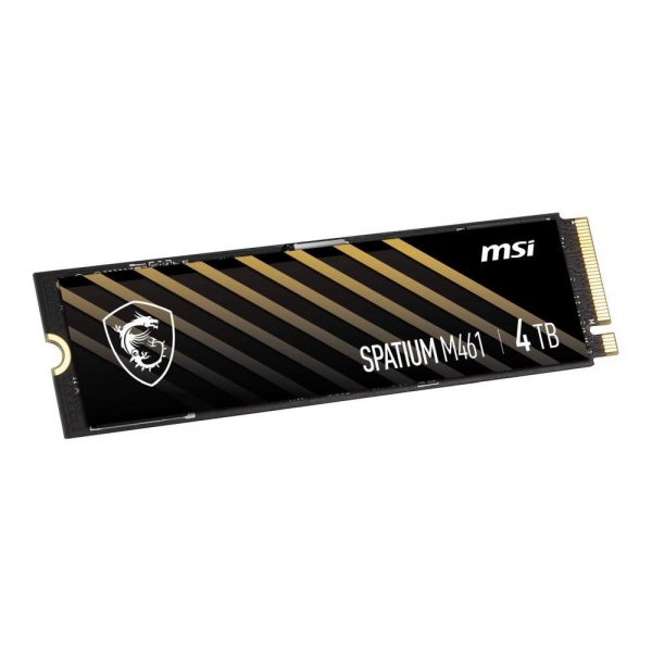 4711377062428 Dysk SSD MSI SPATIUM M461 4TB PCIe 4.0 NVMe M.2 2280 (5000/4200 MB/s) 3D NAND  - Incom Group
