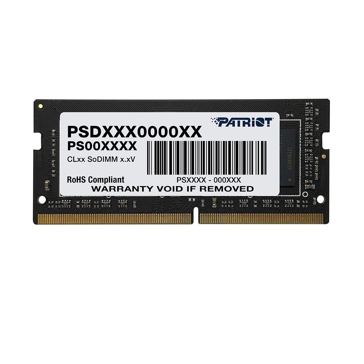  - Incom Group
 4711378428346 Pamięć SODIMM DDR4 Patriot Signature 8GB(1x8GB) 3200 MHz CL22 1,2V