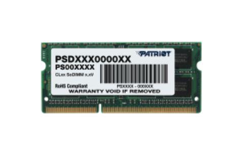  - Incom Group
 Pamięć SODIMM DDR3 Patriot Signature Line 4GB (1x4GB) 1600MHz CL11 1,35V 0815530015574