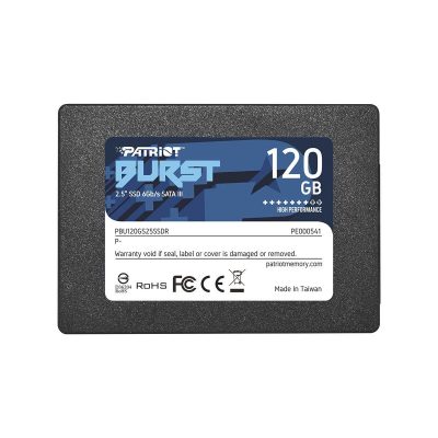 0814914023921  - Incom Group
 Dysk SSD Patriot Burst 120GB SATA3 2,5" (560/540 MB/s) 7mm, TLC