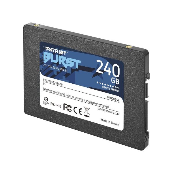 0814914023938 Dysk SSD Patriot Burst 240GB SATA3 2,5" (555/500 MB/s) 7mm, TLC  - Incom Group
