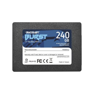  - Incom Group
 0814914023938 Dysk SSD Patriot Burst 240GB SATA3 2,5" (555/500 MB/s) 7mm, TLC