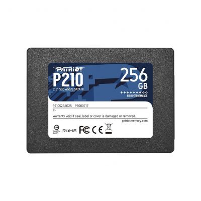  - Incom Group
 Dysk SSD Patriot P210 256GB 2.5” SATA3 (500/400 MB/s) 7mm 0814914026809