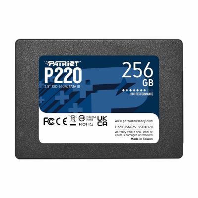 4711378422344 Dysk SSD Patriot P220 256GB 2.5" SATA3 (550/490 MB/s) 7mm  - Incom Group
