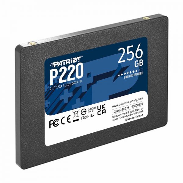 Dysk SSD Patriot P220 256GB 2.5" SATA3 (550/490 MB/s) 7mm 4711378422344  - Incom Group
