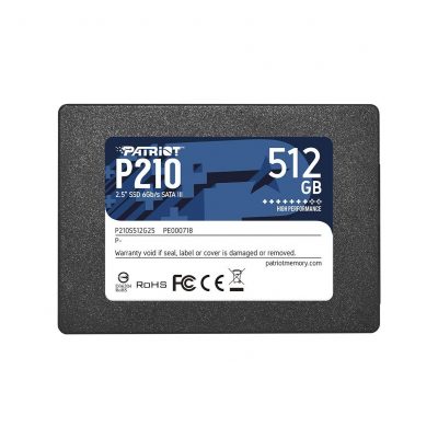 0814914026816  - Incom Group
 Dysk SSD Patriot P210 512GB 2.5” SATA3 (520/430 MB/s) 7mm