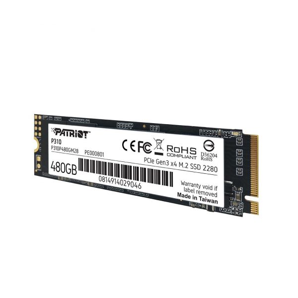  - Incom Group
 0814914029046 Dysk SSD Patriot P310 480GB M.2 2280 PCle NVMe (1700/1500 MB/s)