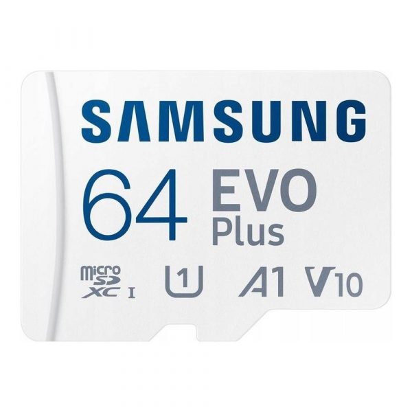 Karta pamięci Samsung EVO Plus 2024 microSDXC 64GB UHS-I U1 A1 V10 + adapter 8806095420134  - Incom Group
