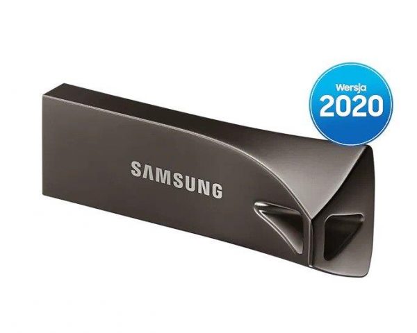 Pendrive Samsung BAR Plus 2020 128GB USB 3.1 Flash Drive 400 MB/s Titan Gray 8801643230692  - Incom Group
