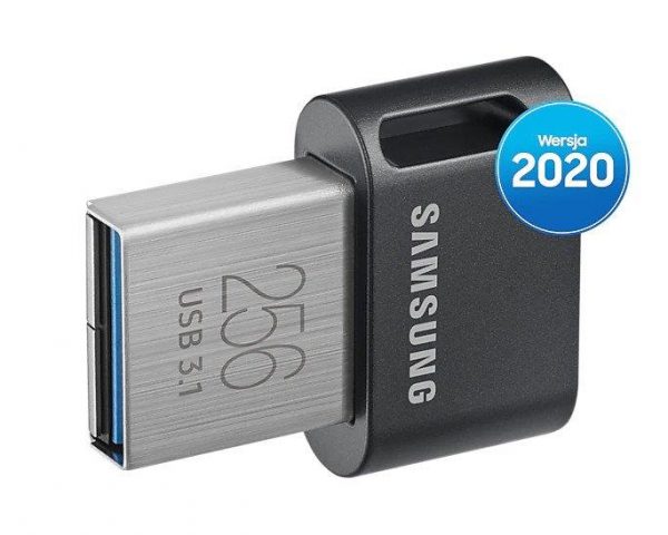  - Incom Group
 Pendrive Samsung FIT Plus 2020 256GB USB 3.1 Flash Drive 400 MB/s Black 8801643233563