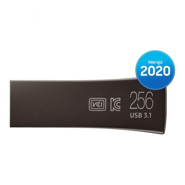 Pendrive Samsung BAR Plus 2020 256GB USB 3.1 Flash Drive 400 MB/s Titan Gray  - Incom Group
 8801643230678