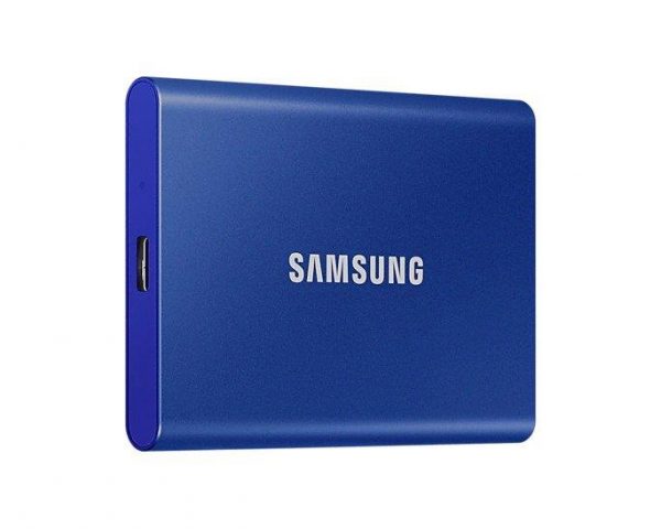 8806090312410 Dysk SSD zewnętrzny Samsung T7 Portable 1TB (1050/1000 MB/s) USB 3.1 Blue  - Incom Group
