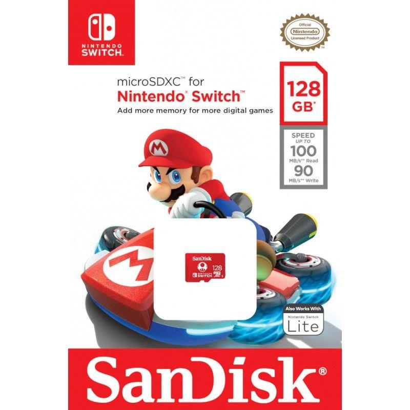 0619659171520  - Incom Group
 Karta pamięci MicroSDXC SanDisk NINTENDO SWITCH microSDXC 128GB 100/90 MB/s A1 C10 V30 UHS-I U3