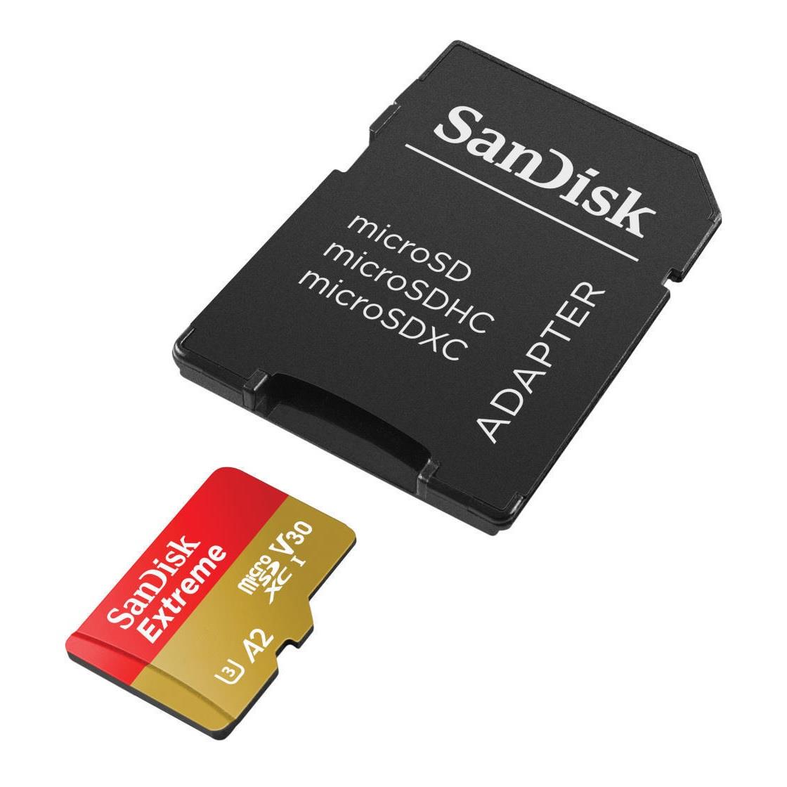 Karta pamięci MicroSDXC SanDisk EXTREME 128GB 190/90 MB/s A2 C10 V30 UHS-I U3  - Incom Group
 619659188450