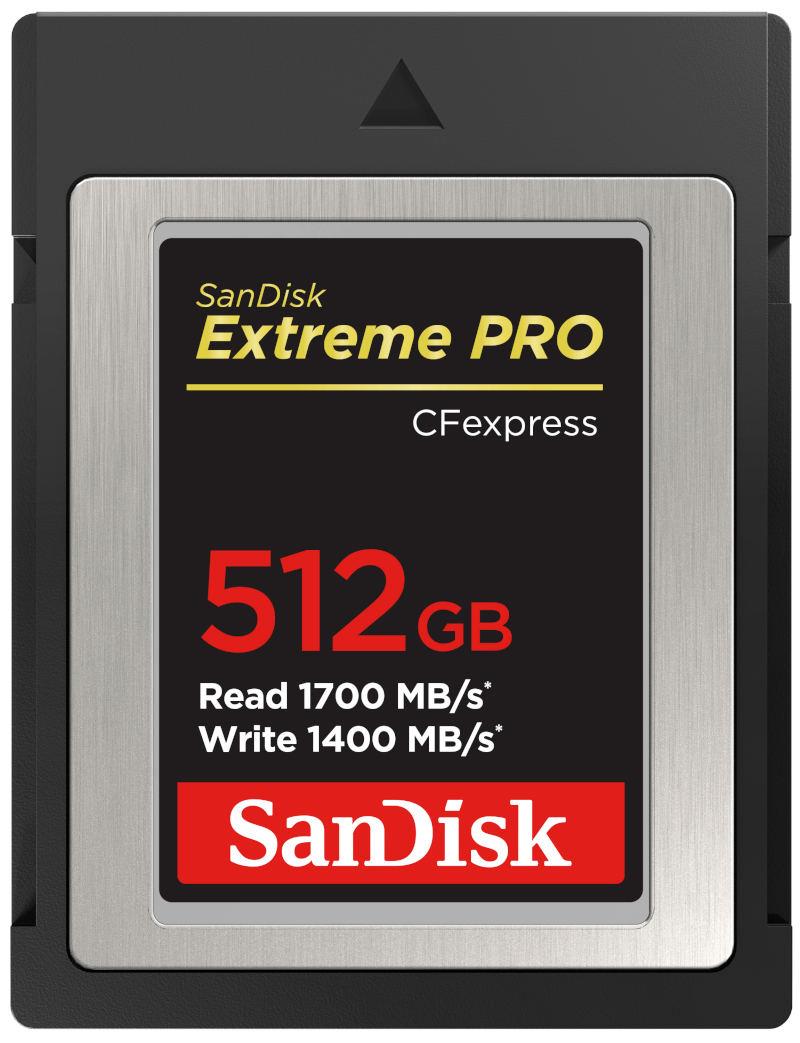 Karta SanDisk EXTREME PRO CFexpress 512GB (1700/1400 MB/s) 0619659180881  - Incom Group
