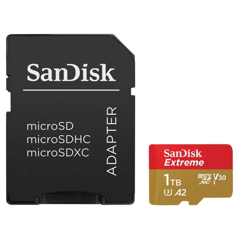  - Incom Group
 0619659173739 Karta pamięci microSDXC SanDisk EXTREME 1TB 160/90 MB/s A2 C10 V30 UHS-I U3 Mobile + adapter