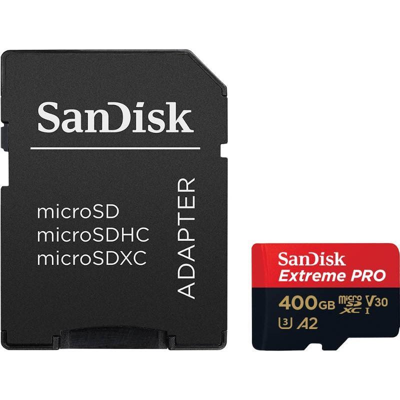  - Incom Group
 Karta pamięci MicroSDXC SanDisk EXTREME PRO 400GB 170/90 MB/s A2 C10 V30 UHS-I U3 0619659167370