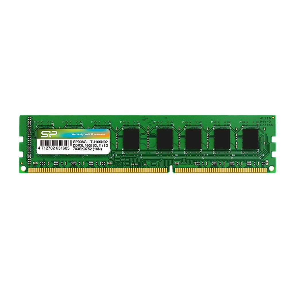 Pamięć UDIMM DDR3 Silicon Power 8GB (1x8GB) 1600MHz CL11 1,35V 4712702631685  - Incom Group
