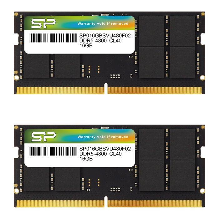 4713436147596  - Incom Group
 Pamięć SODIMM DDR5 Silicon Power 32GB (2x16GB) 4800MHz CL40 1,1V