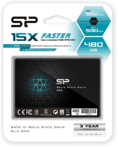 4712702629408  - Incom Group
 Dysk SSD Silicon Power S55 480GB 2.5" SATA3 (560/530) 7mm