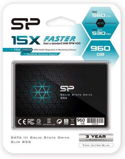  - Incom Group
 4712702636963 Dysk SSD Silicon Power S55 960GB 2.5" SATA3 (560/530) 7mm