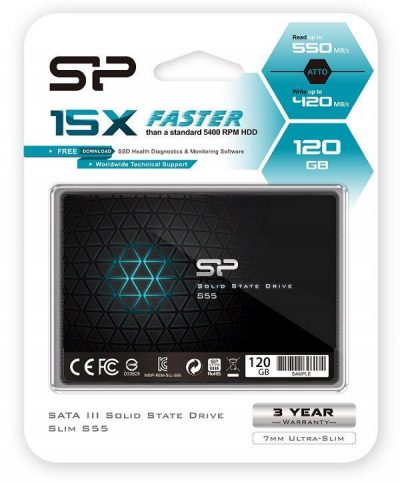 Dysk SSD Silicon Power S55 120GB 2.5" SATA3 (550/420) 7mm  - Incom Group
 4712702629149