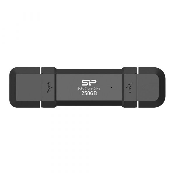 4713436155393 Dysk zewnętrzny SSD Silicon Power DS72 250GB USB-A USB-C 1050/850 MB/s Czarny  - Incom Group
