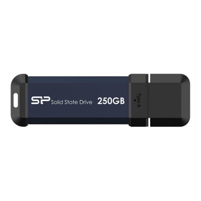 4713436155461 Dysk zewnętrzny SSD Silicon Power MS60 250GB USB 3.2 Gen2 600/500 MB/s Niebieski  - Incom Group
