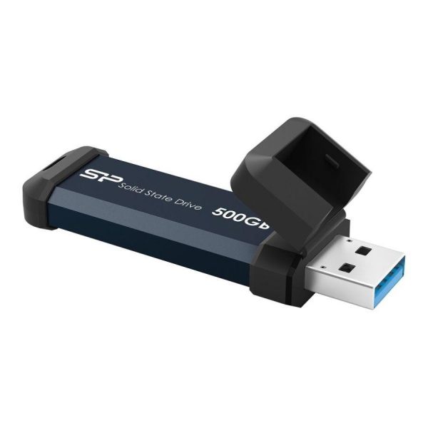  - Incom Group
 Dysk zewnętrzny SSD Silicon Power MS60 500GB USB 3.2 Gen2 600/500 MB/s Niebieski 4713436155478