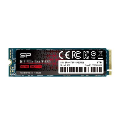 Dysk SSD Silicon Power A80 1TB M.2 PCIe Gen3x4 NVMe (3400/3000 MB/s) 2280 4713436123774  - Incom Group
