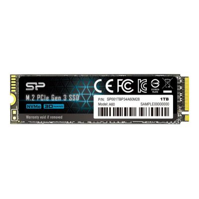 Dysk SSD Silicon Power A60 1TB M.2 PCIe Gen3x4 NVMe (2200/1600 MB/s) 2280  - Incom Group
 4713436129653