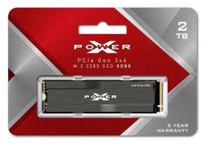  - Incom Group
 4713436142966 Dysk SSD Silicon Power XPOWER XD80 2TB M.2 PCIe Gen3x4 NVMe (3400/3000 MB/s) 2280