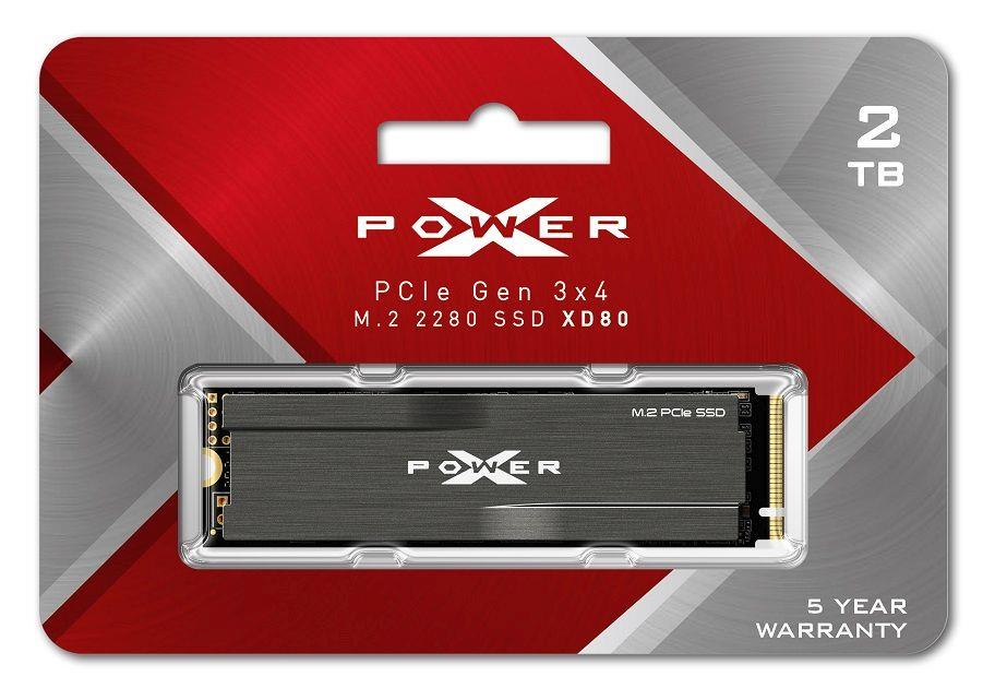 Dysk SSD Silicon Power XPOWER XD80 2TB M.2 PCIe Gen3x4 NVMe (3400/3000 MB/s) 2280 4713436142966  - Incom Group
