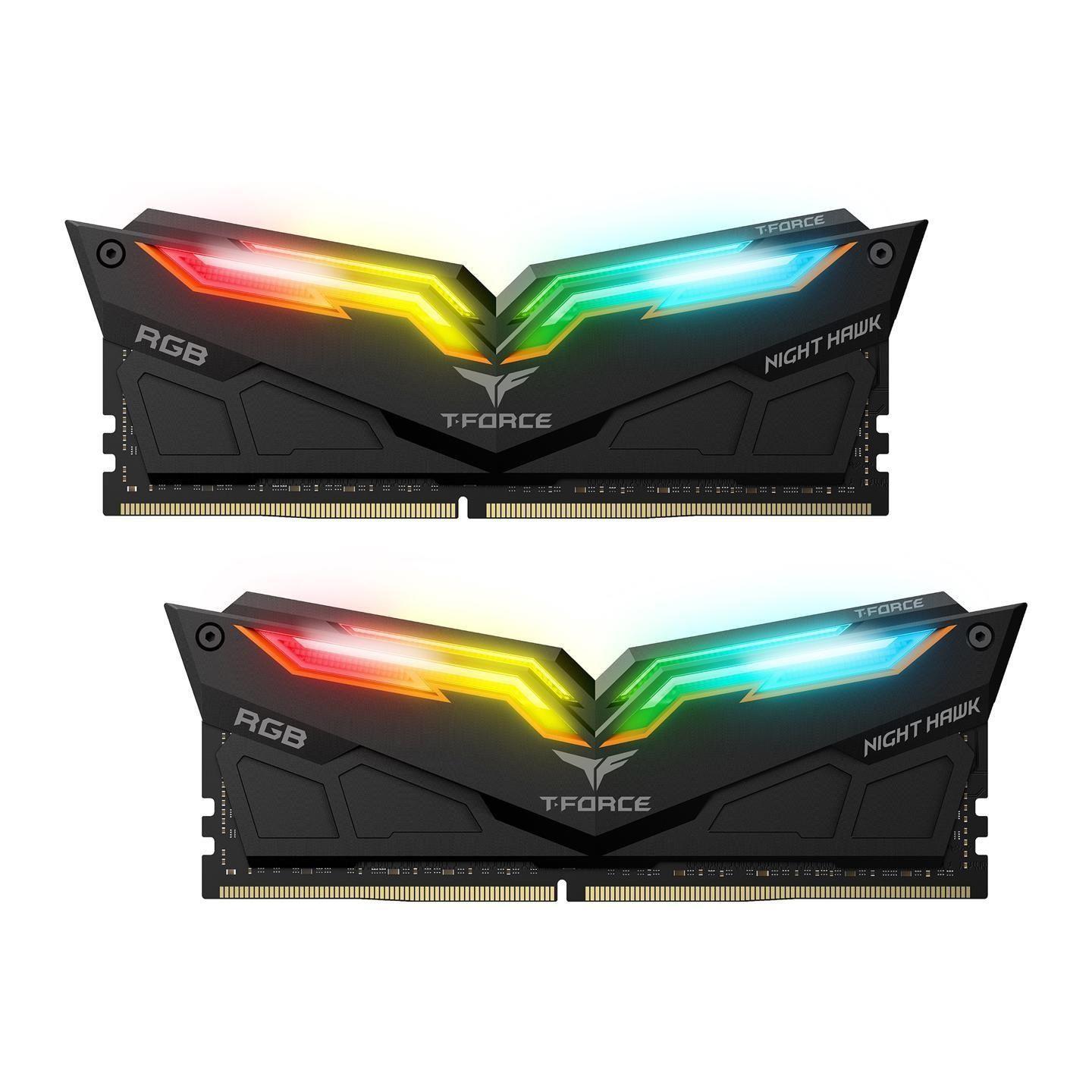 0765441656246 Pamięć DDR4 Team Group T-FORCE Night Hawk RGB GEN 2.0 16GB (2x8GB) 3600MHz CL18 1,35V Black  - Incom Group
