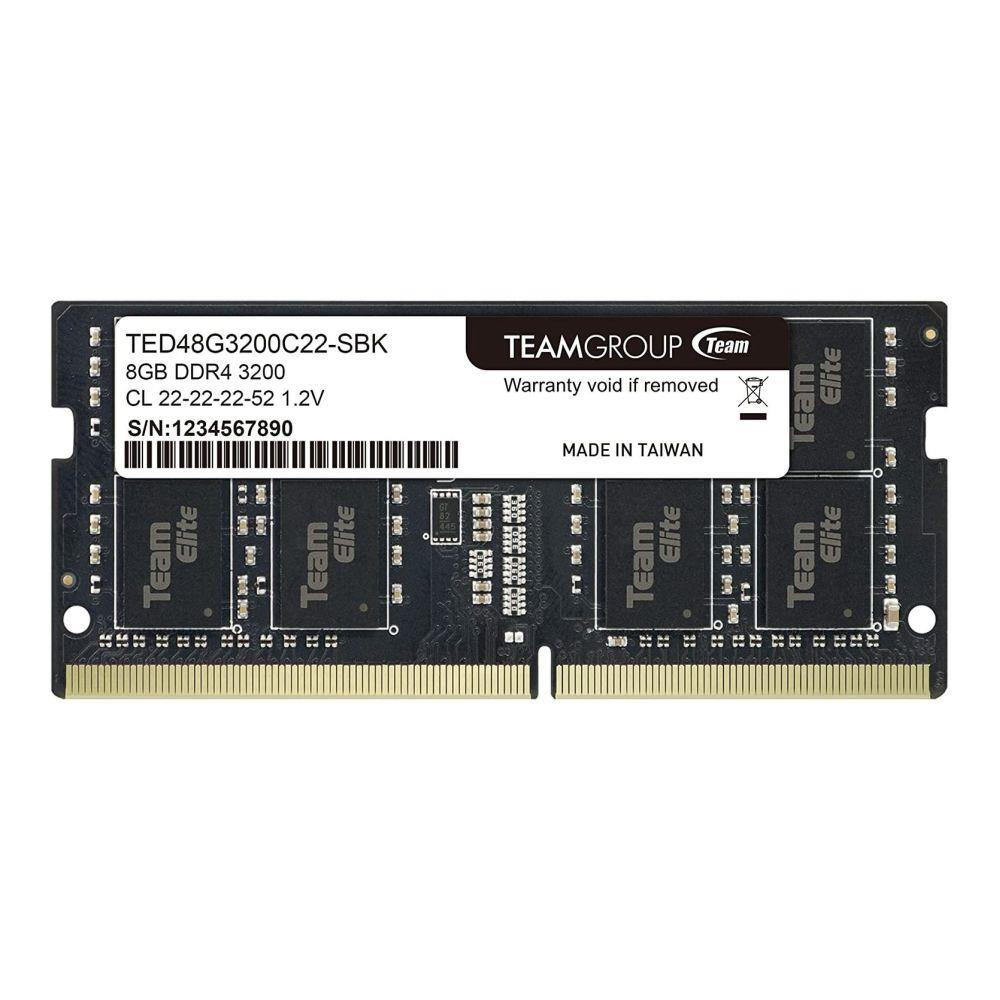 0765441651722 Pamięć SODIMM DDR4 Team Group Elite 8GB (1x8GB) 3200MHz CL22 1,2V  - Incom Group
