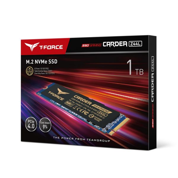 0765441058323  - Incom Group
 Dysk SSD Team Group T-FORCE Cardea Z44L 1TB M.2 PCIe NVMe Gen4 x4 (3500/3000)