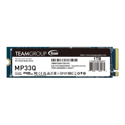 Dysk SSD Team Group MP33Q 1TB M.2 PCIe NVMe Gen3 x4 2280 (2900/1850) QLC 4711430800028  - Incom Group
