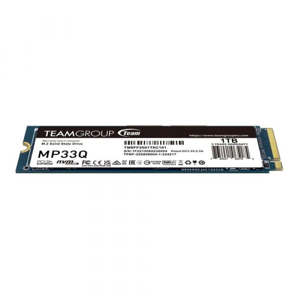  - Incom Group
 Dysk SSD Team Group MP33Q 1TB M.2 PCIe NVMe Gen3 x4 2280 (2900/1850) QLC 4711430800028