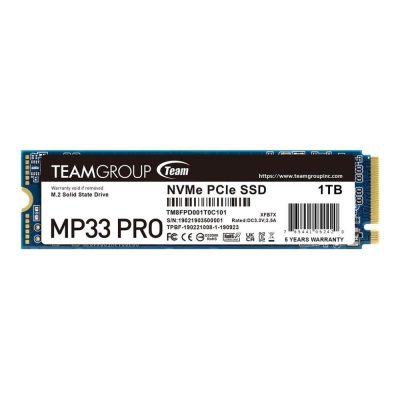  - Incom Group
 Dysk SSD Team Group MP33 PRO 1TB M.2 PCIe NVMe Gen3 x4 2280 (2400/2100) 0765441052437