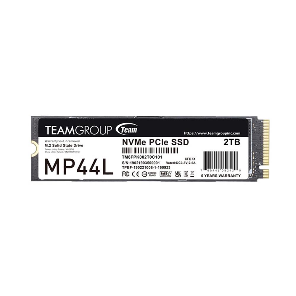 Dysk SSD Team Group MP44L 2TB M.2 PCIe NVMe Gen4 x4 (4800/4400)  - Incom Group
 0765441062078