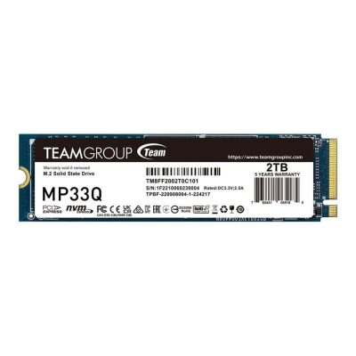  - Incom Group
 4711430800035 Dysk SSD Team Group MP33Q 2TB M.2 PCIe NVMe Gen3 x4 2280 (2900/1850) QLC