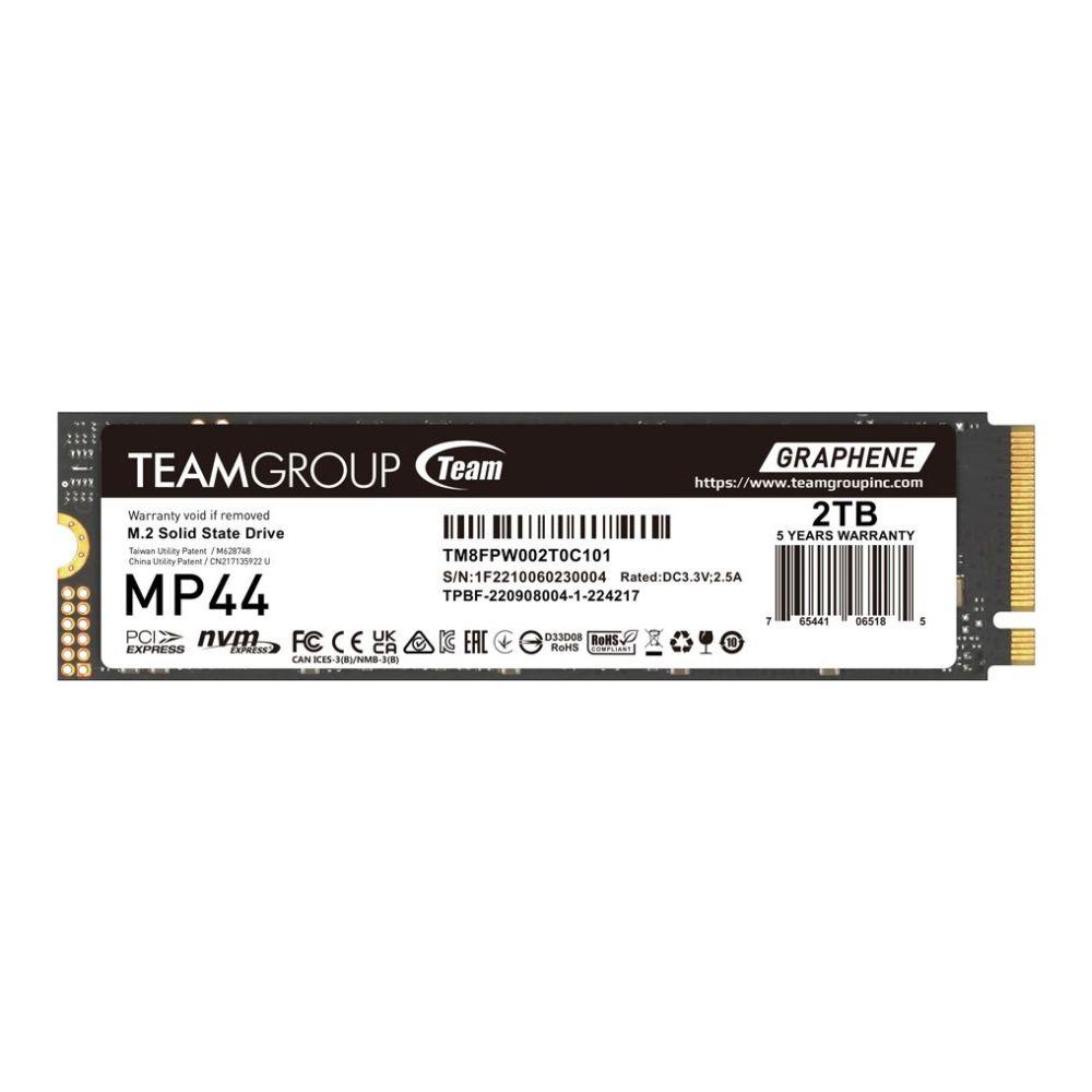 4711430800103  - Incom Group
 Dysk SSD Team Group MP44 2TB M.2 PCIe NVMe Gen4 x4 2280 (7400/7000)