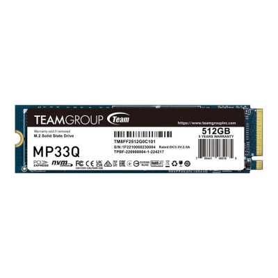 4711430800011 Dysk SSD Team Group MP33Q 512GB M.2 PCIe NVMe Gen3 x4 2280 (2750/1350) QLC  - Incom Group
