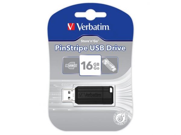  - Incom Group
 Pendrive Verbatim 16GB PINSTRIPE USB 2.0 0023942490630